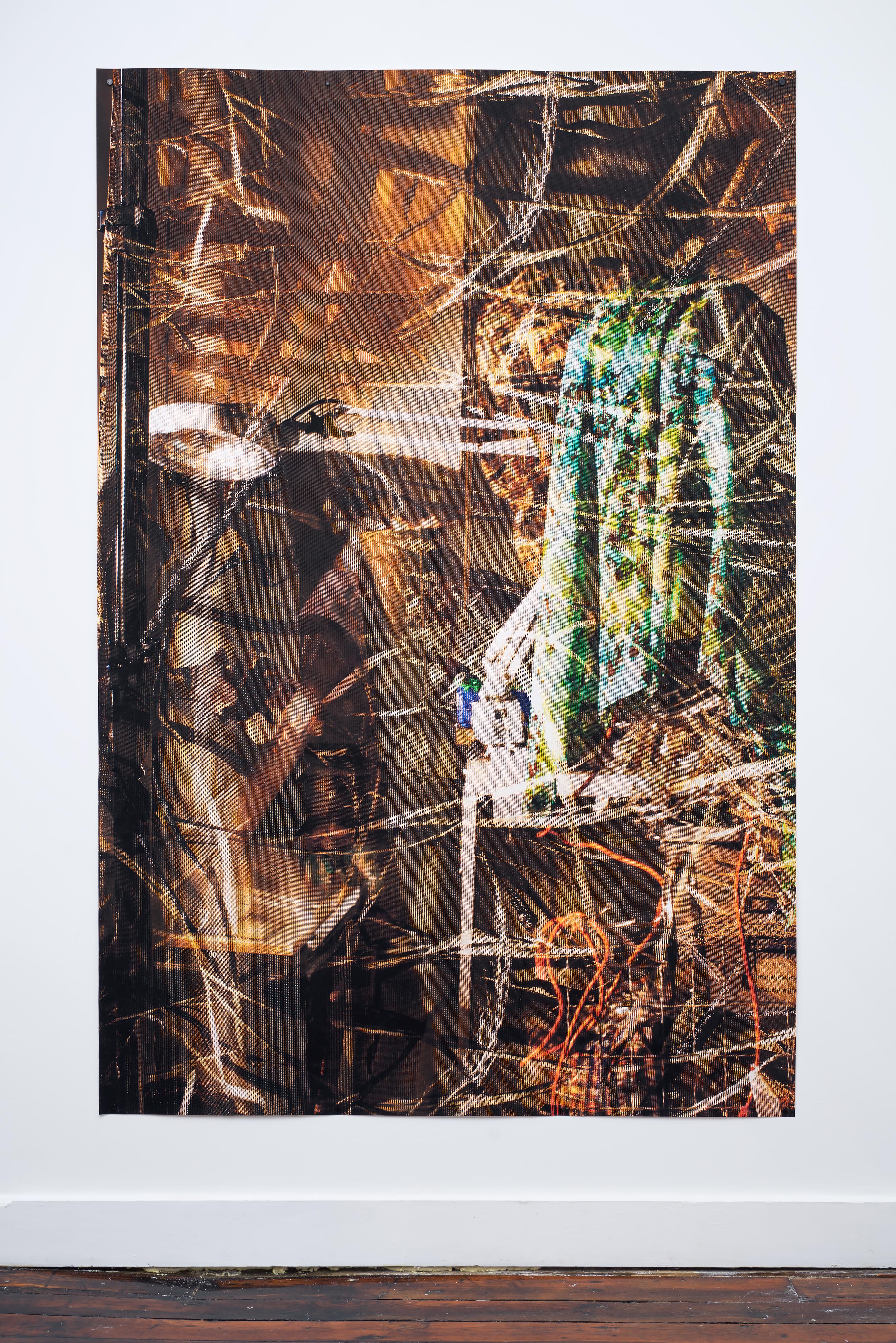 ELLEN BROOKS<br>Untitled (magnifying lamp)<br>2015<br>Digital pigment print<br>86 x 58 in (218 x147 cm)