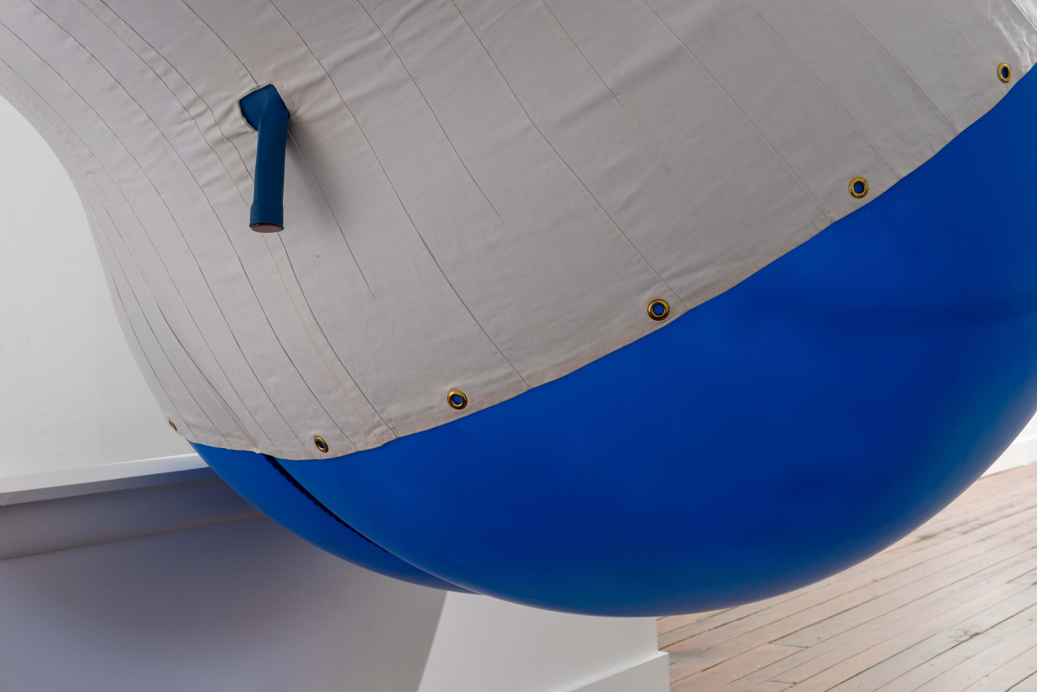 Nancy Davidson<br>Blue Moon (detail)<br>1998<br>Latex, rope, cotton<br>76 x 60 x 60 in (193 x 152 x 152 cm), installation variable,