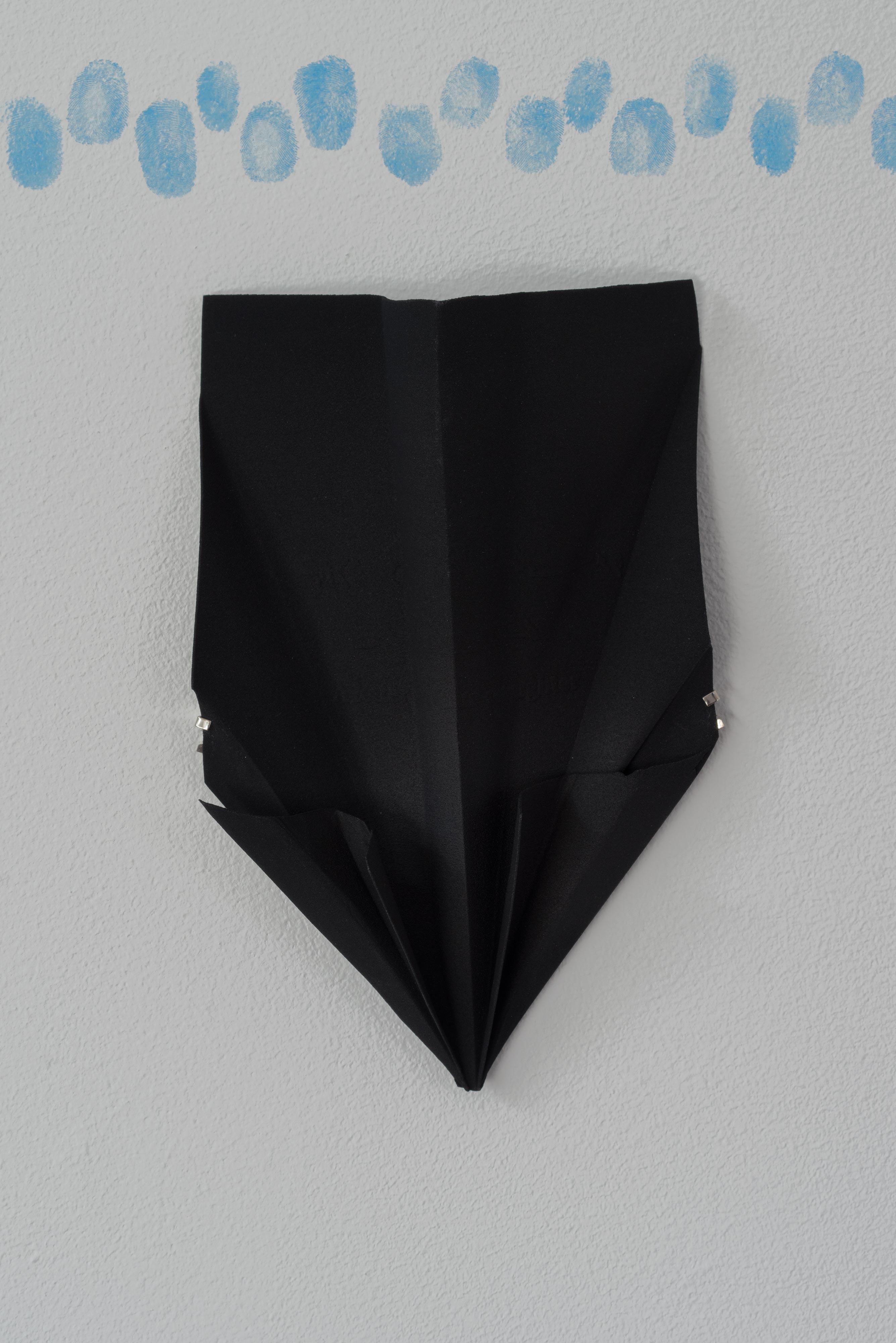 Sconce (This is Water, Black)<br>2016<br>Porous Nylon<br>4.938 x 8.028 in (12.5 x 20.4 cm)